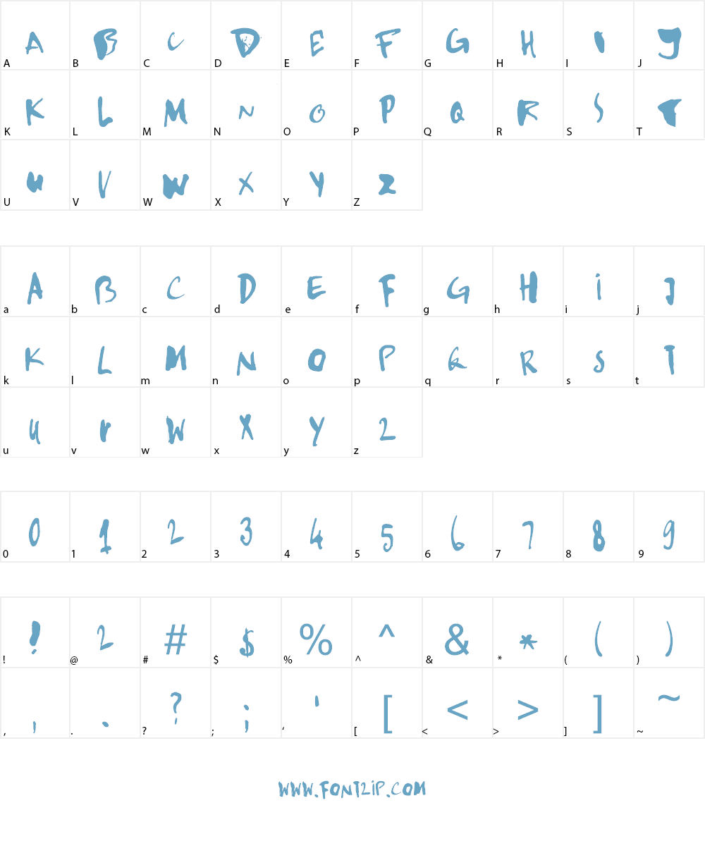 DK Kempoka Font Character